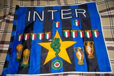 BANDIERA INTER ANNI 80-90 CALCIO VINTAGE