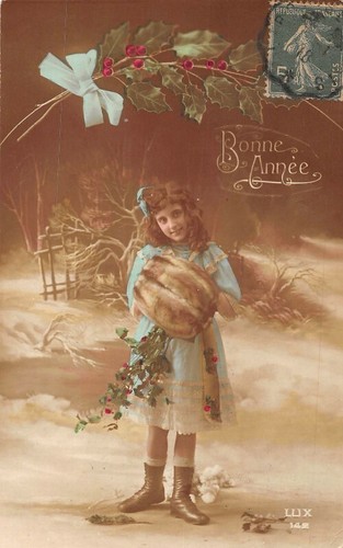 Cpa fantasia bambina nella - -,