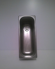 VASCHETTA LAVAPORZIONATORE GELATO IN ACCIAIO  STEEL ICE CREAM SCOOP WASHING TANK