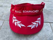 Cappello Cap MICHAEL SCHUMACHER FERRARI Caps Visiera VINTAGE QUATTRORUOTE ROSSO