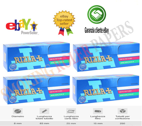 Rizla tubetti king size - tubetti, 8mm