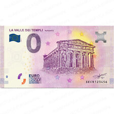 0 € ZERO EURO SOUVENIR BANCONOTA ITALIA 2020 - LA VALLE DEI TEMPLI AGRIGENTO