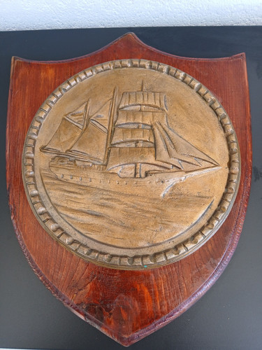 Crest legno marina militare - legno,