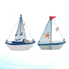  2 Pezzi Modello Barca a Vela