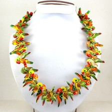 Collana legno pappagallo - collana,