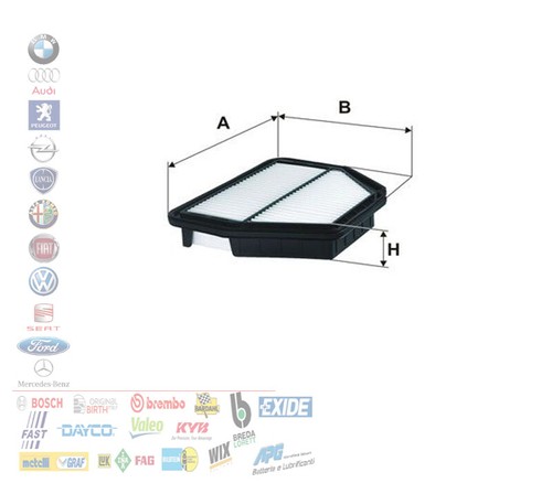 Filtro aria opel - aria, antara