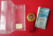 OROLOGIO SWATCH SCUBA 200 RED MARINE SDK114 FLEX NUOVO FUNZIONANTE 1994