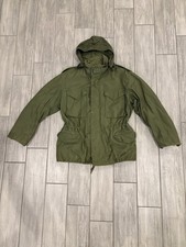Cappotto da campo vintage Alpha Industries M-65 clima freddo esercito OG-107 medio anni 70 R4