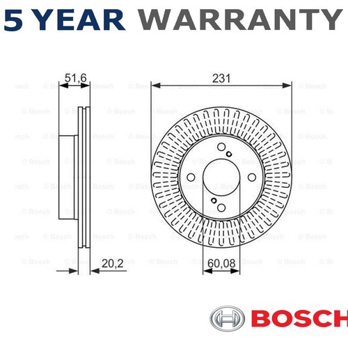 Disco freno anteriore bosch - freno,