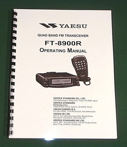 Yaesu 8900r manuale uso - d'uso,
