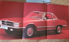 BROCHURE DEPLIANT MERCEDES 350 SL 450 SL ITALIANO 30 PAG RARO 1973