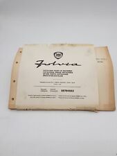 Manuale officina Lancia Fulvia