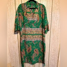 Zara Green Paisley Design