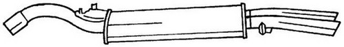160 silenziatore posteriore - 160,