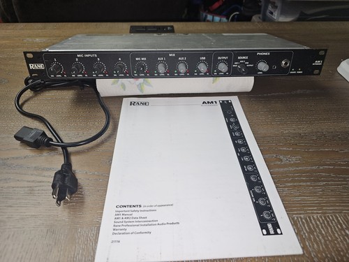 Rane am1 automixer nuovo 48hz - rane,