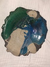 ARTE SARDA-EDOARDO PILIA-VASSOIO RAKU SARDEGNA-NO MELIS-SILECCHIA ALTARA