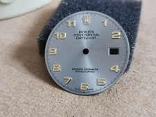 Rolex Mens Datejust 36mm Grey Rhodium Dial Gold Arabic 16233 - 16238 Newoldstock