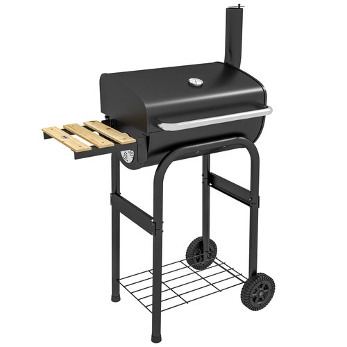 Charcoal bbq grill trolley - charcoal,