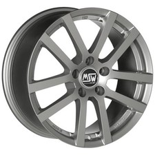 CERCHIO IN LEGA MSW MSW 22 PER FIAT 600 5,5X14 4X100 GREY SILVER 7YF