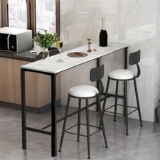 Tavolo Bar Lusso Rinforzo Acciaio Verniciato Antiruggine per Pub Soggiorno Ristorante