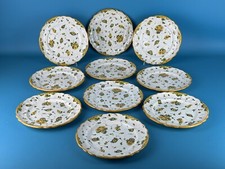 Antico Servizio 10 Piatti Ceramica Albisola Giuseppe Piccone XX Sec.
