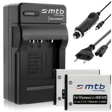 2x Batterie NP-45 + Caricatore per Fujifilm Finepix JX490 (LIDL), JX500, JX510