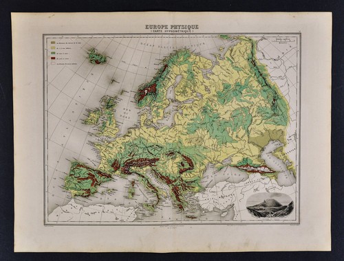 Mappa migeone 1880 europa - mappa,
