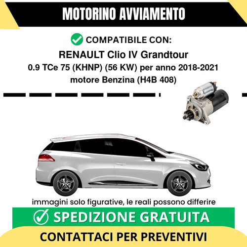Motorino avviamento renault - avviamento,