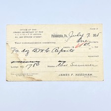 1905 Cartolina Ufficio del