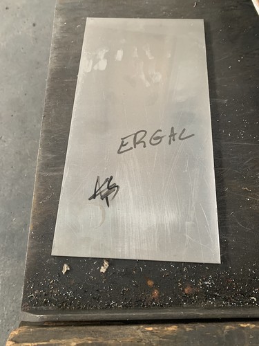 Ergal 7075 lamiera - 7075, 200x400