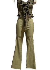 Pantalone Zara verde 7/8