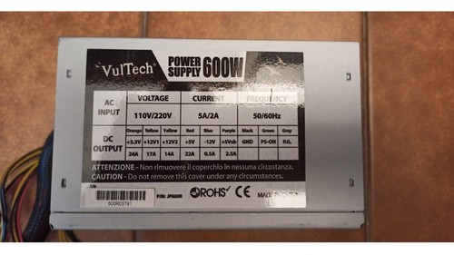 Alimentatore per 600w atx - alimentatore, pc