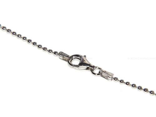 Collana palline 8mm vero - 1,8mm,