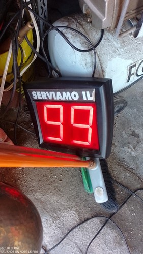 Display eliminacode led rosso - led,