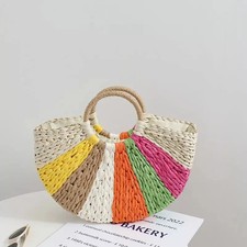 Borsa Paglia Multicolor