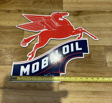 Insegna smaltata Mobil Oil
