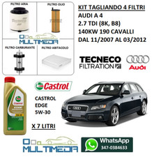 KIT TAGLIANDO 4 FILTRI E OLIO