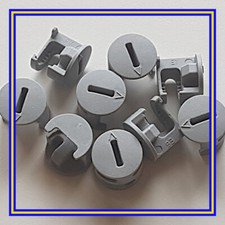 119081 X 10 Fissaggi dadi a camme in plastica IKEA (per Billy) GRIGIO - 100% originali