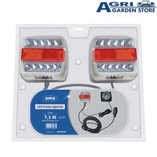 Kit Luci Magnetico Posteriori a Led 12V Trattori Rimorchi Carrelli Camion