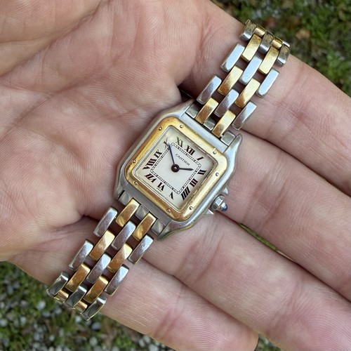 Cartier panthère acier or - acier,