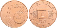 1 CENTESIMO DI EURO MALTA 2008
