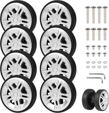 8Pcs Ruote Trolley Ricambio