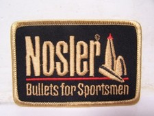 Vintage Nosler Bullets For Sportsmen Patch. New Old Stock!