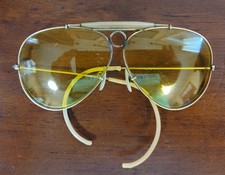 Rari occhiali da sole vintage B&L RAY-BAN KALICHROME SHOOTING AVIATOR CON CUSTODIA