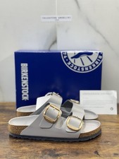 Birkenstock Arizona Big Buckle Pelle Stone  Premium Leather Birkenstock 39