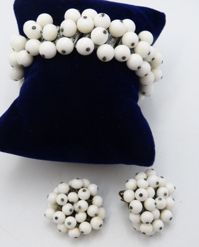 Set bracciale orecchini - e,