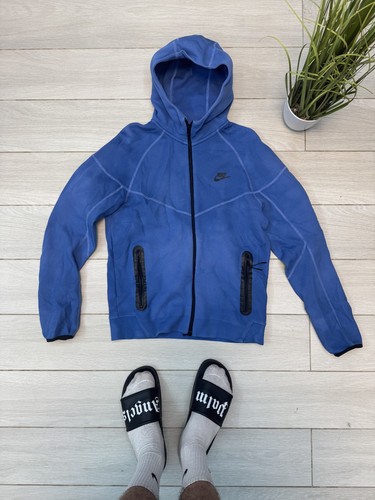 Felpa nike blu con cappuccio - blu, e