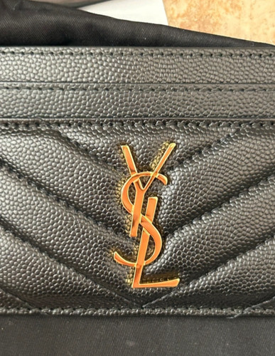 Portacarte nero ysl 7 - nero, 10,5