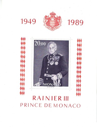Francobollo monaco blocco - francobollo,