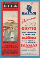 SEGNALIBRO FILA SERIE PAESAGGI D'ITALIA NAPOLI-GOLFO GIOTTO ROSSO
